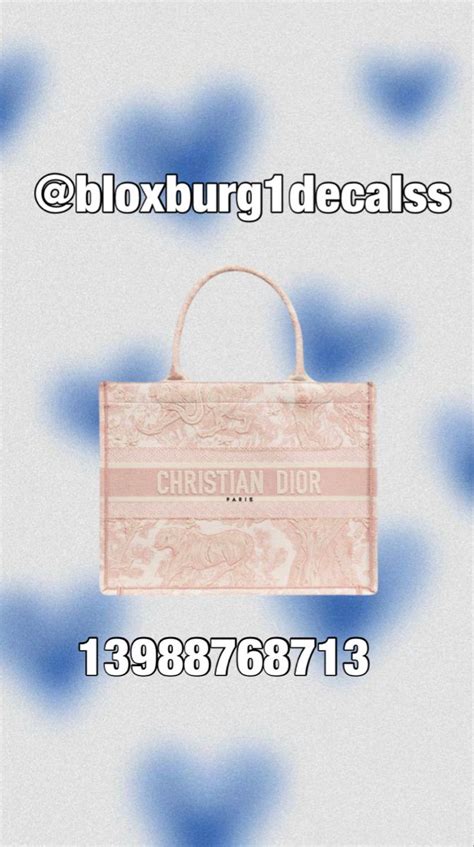 bloxburg dior bag codes.